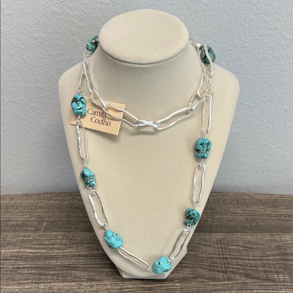 Camila Coelho | Reconstituted Turquoise Necklace - Picture 1 of 7
